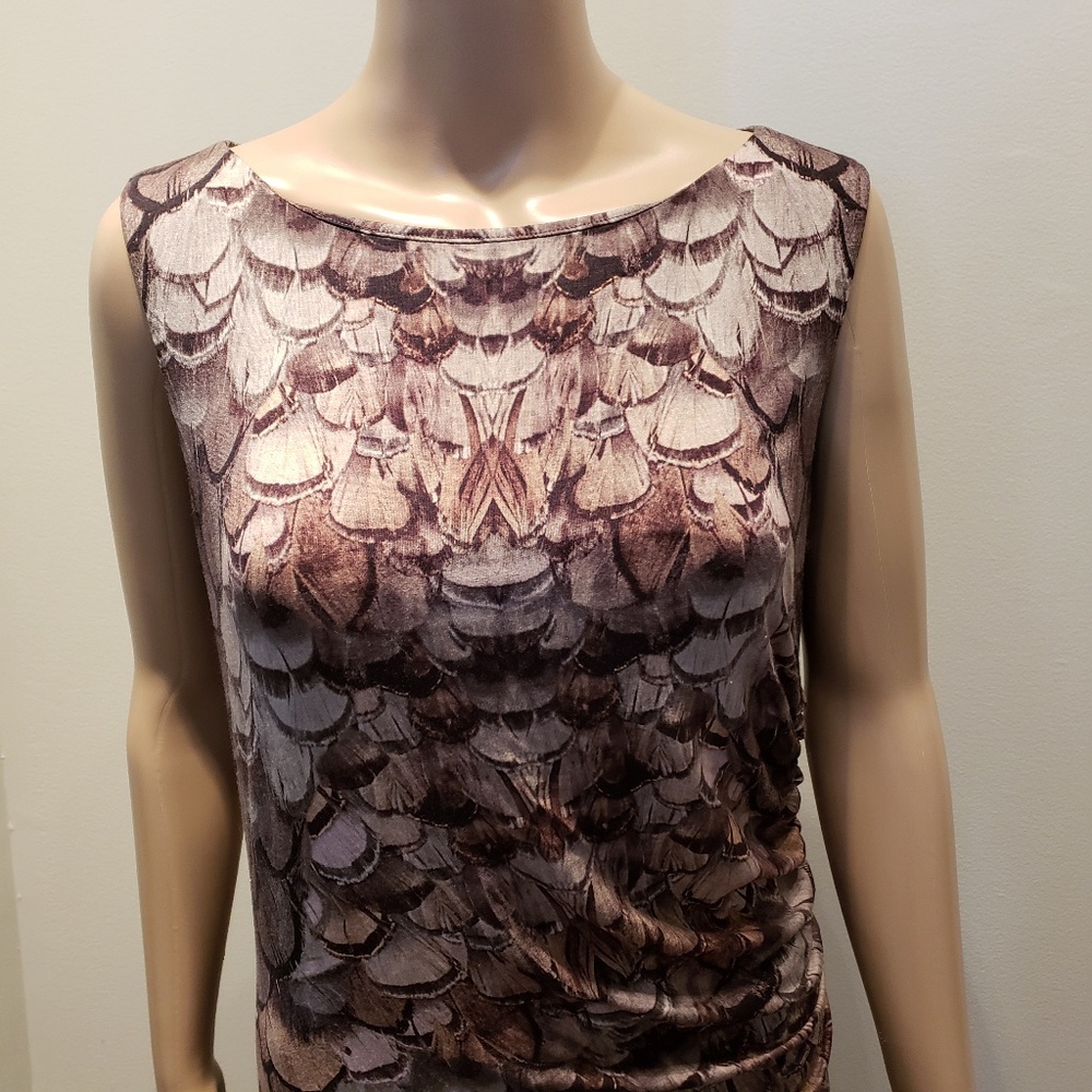 Three Dots FEATHER DRESS - Picture 4 of 7